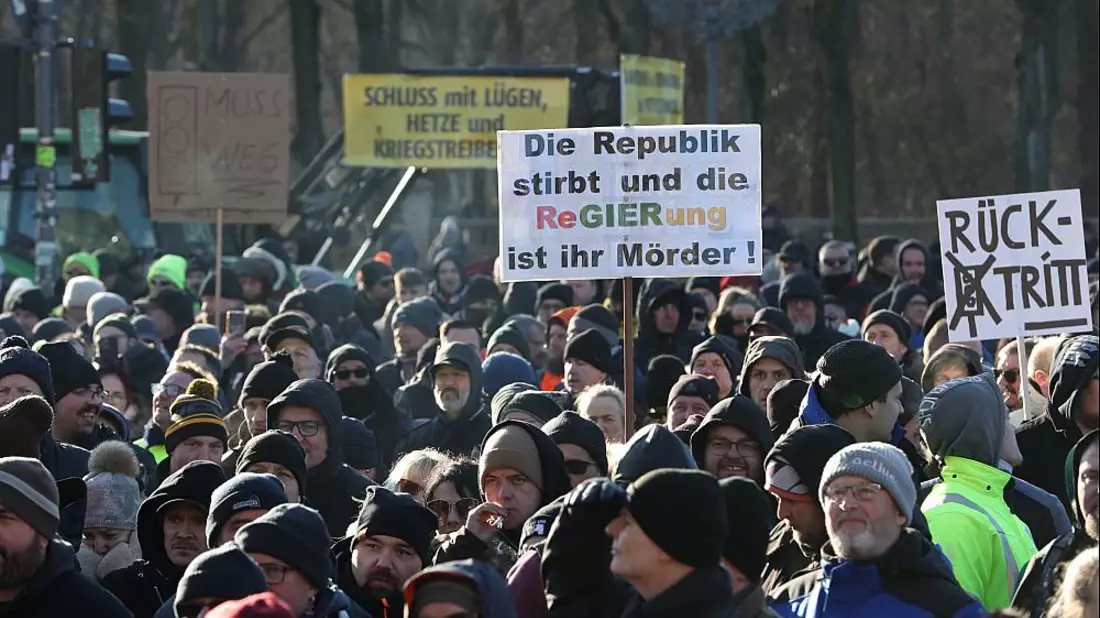 Bauernproteste am 08.01.2024 - Bild: über dts Nachrichtenagentur