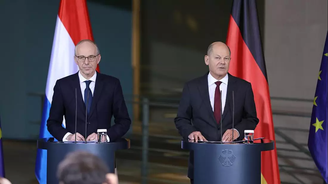 Olaf Scholz und Luc Frieden am 08.01.2024 - Bild: über dts Nachrichtenagentur