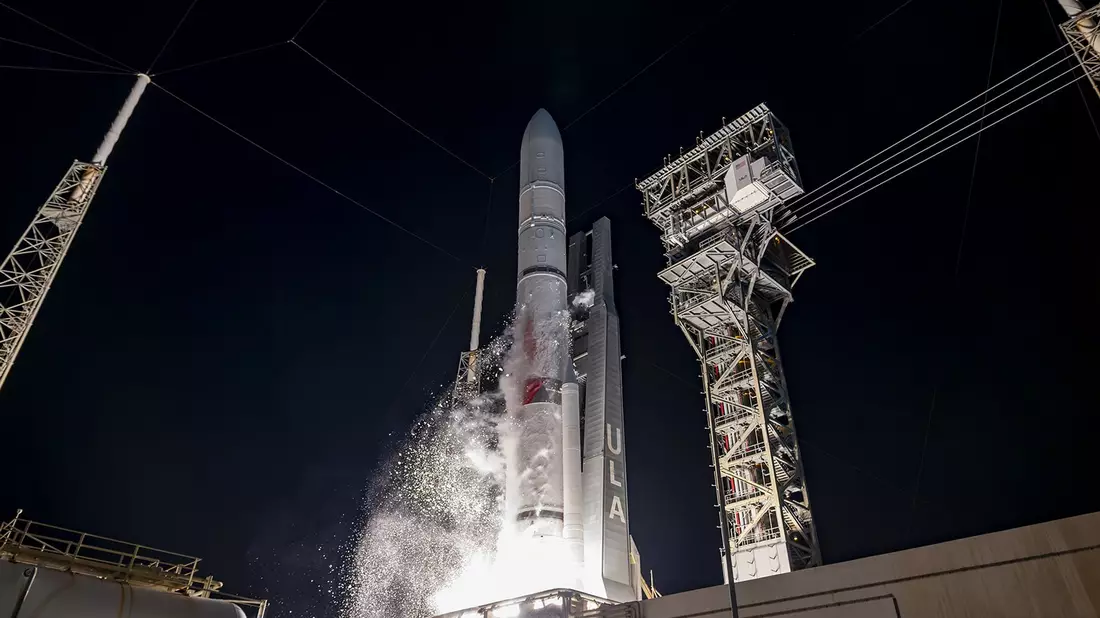 Astrobotic plante die erste erfolgreiche US-Mondlandung seit den Apollo-Missionen vor mehr als 50 Jahren, doch schon kurz nach dem Start trat ein Problem auf. - Bild: ---/ULA/PA Media/dpa