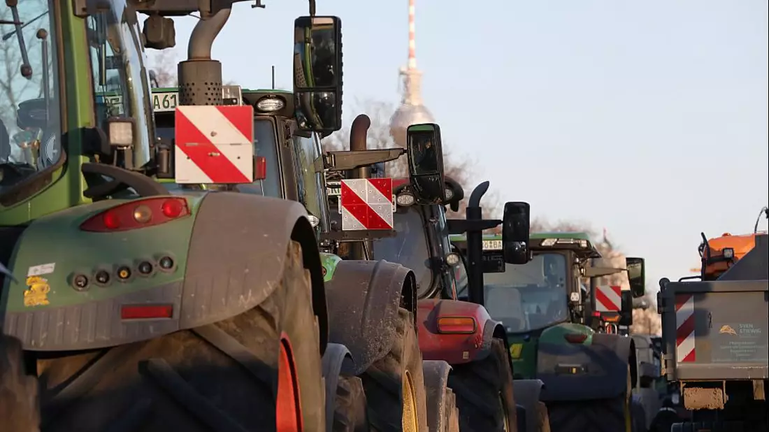 Bauernproteste am 08.01.2024 - Bild: über dts Nachrichtenagentur