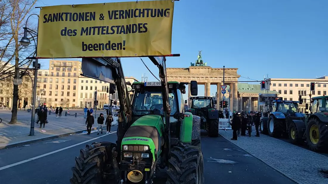 Bauernproteste am 08.01.2024 - Bild: über dts Nachrichtenagentur
