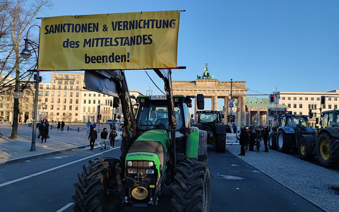 Bauernproteste am 08.01.2024 - Foto: über dts Nachrichtenagentur