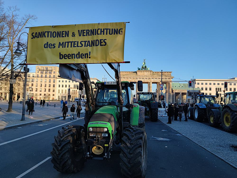Bauernproteste am 08.01.2024 - Foto: über dts Nachrichtenagentur