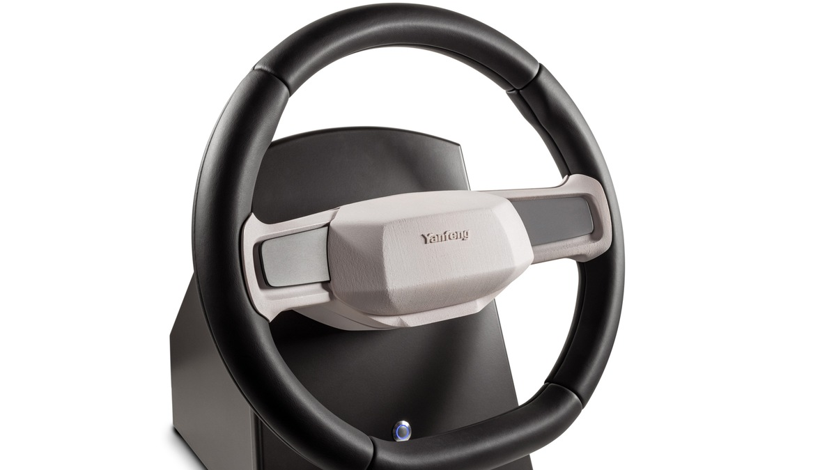 Innovation für Lenkräder feiert Weltpremiere auf der CES / Yanfeng stellt neues, modulares Lenkradkonzept auf der CES vor, das Produktionszeit und CO2-Emissionen reduziert - Foto: presseportal.de