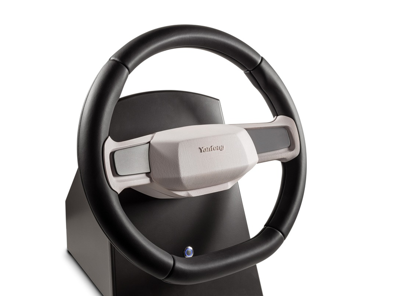 Innovation für Lenkräder feiert Weltpremiere auf der CES / Yanfeng stellt neues, modulares Lenkradkonzept auf der CES vor, das Produktionszeit und CO2-Emissionen reduziert - Foto: presseportal.de