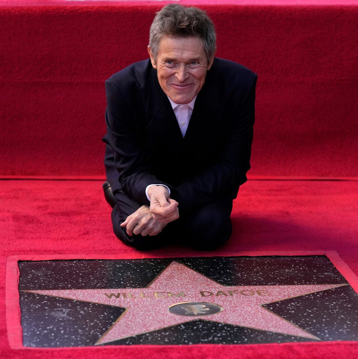 Willem Dafoe bekommt seinen Stern auf dem Hollywood «Walk of Fame». - Foto: Chris Pizzello/AP/dpa
