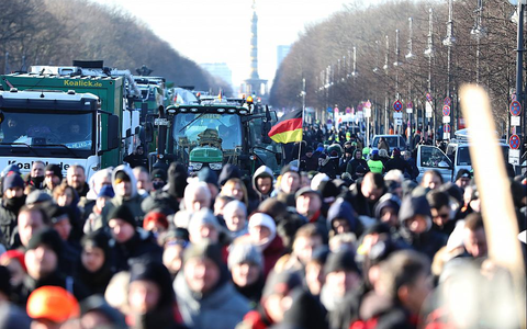 Bauernproteste am 08.01.2024 - Foto: über dts Nachrichtenagentur