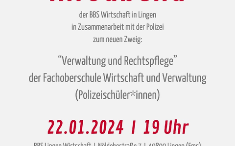 POL-EL: Lingen - Einladung zur Infoveranstaltung für den neuen Zweig für Polizeischüler an der BBS Lingen (Foto) - Foto: presseportal.de