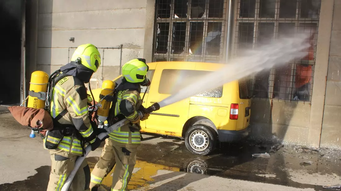 FW LK Leipzig: Großsbrand in Markranstädt - Bild: presseportal.de