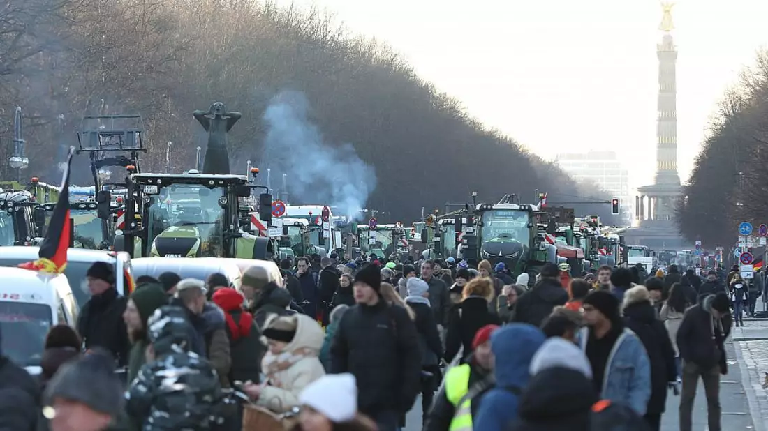 Bauernproteste am 08.01.2024 - Bild: über dts Nachrichtenagentur