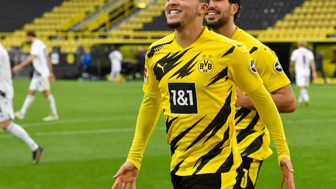 Jadon Sancho wird Berichten zufolge in den kommenden Tagen in Dortmund erwartet. - Bild: Martin Meissner/AP-POOL/dpa