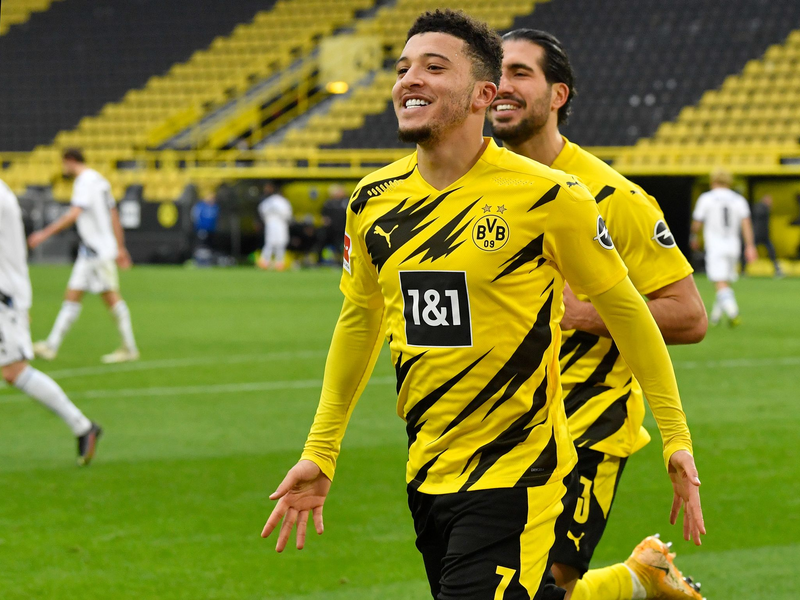Kehrt zum BVB zurück: Jadon Sancho. - Foto: Martin Meissner/AP-POOL/dpa