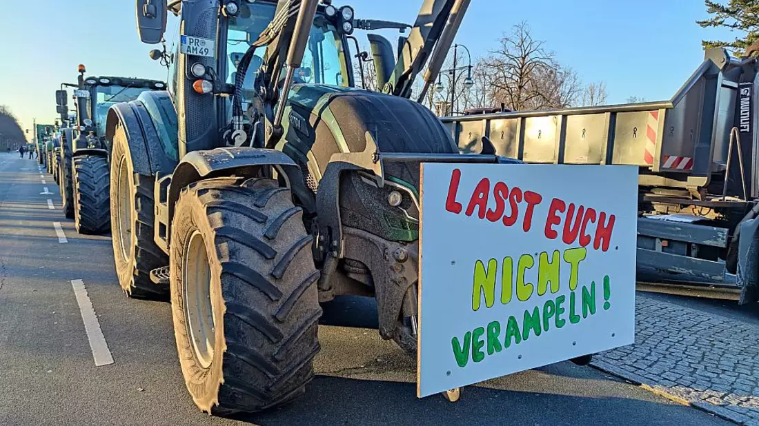 Bauernproteste am 08.01.2024 - Bild: über dts Nachrichtenagentur