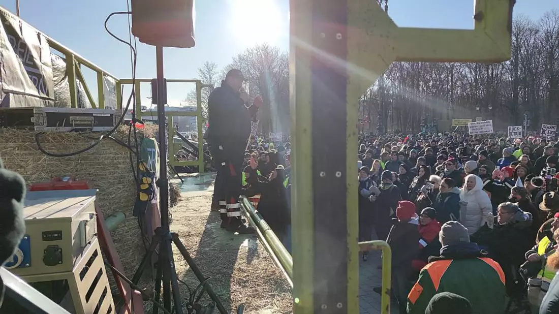 Bauernproteste am 08.01.2024 - Bild: über dts Nachrichtenagentur