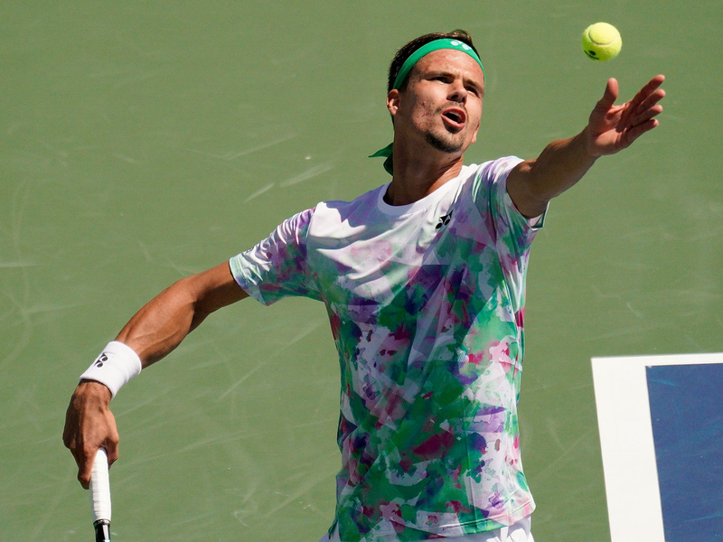 Steht beim ATP-Turnier in Auckland im Viertelfinale: Daniel Altmaier. - Foto: Eduardo Munoz Alvarez/AP/dpa