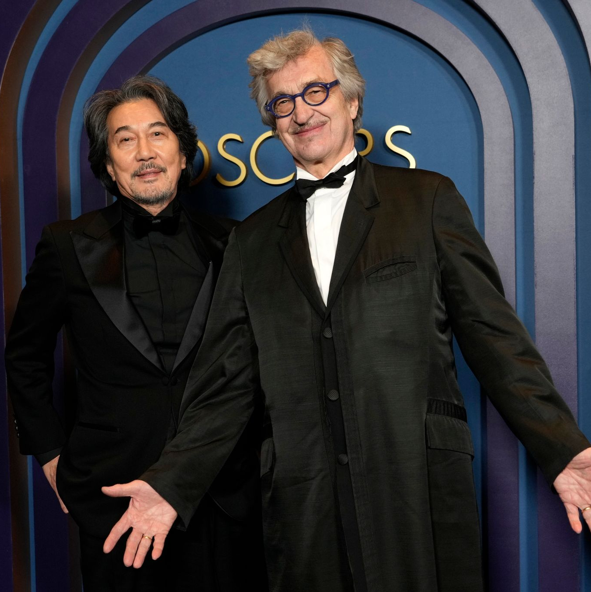 Koji Yakusho und Wim Wenders haben zusammen den Film «Perfect Days» gedreht. - Foto: Chris Pizzello/Invision/AP/dpa