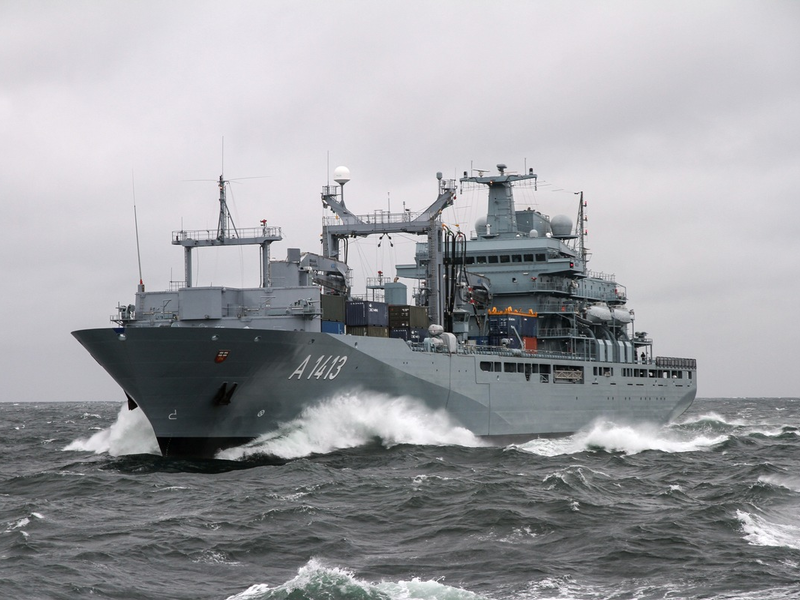 Einsatzgruppenversorger Bonn wird Teil des NATO-Einsatzverbandes - Foto: presseportal.de