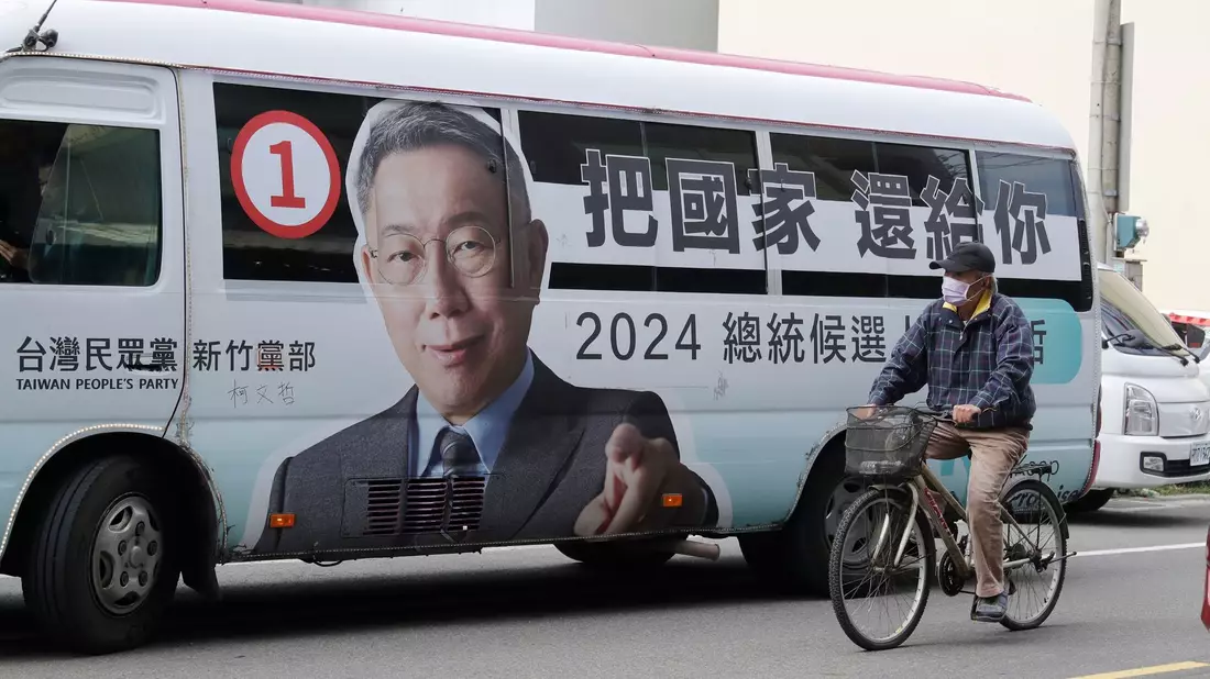 In Taiwan findet am Samstag die Präsidenten- und Parlamentswahl statt. - Bild: Chiang Ying-ying/AP/dpa