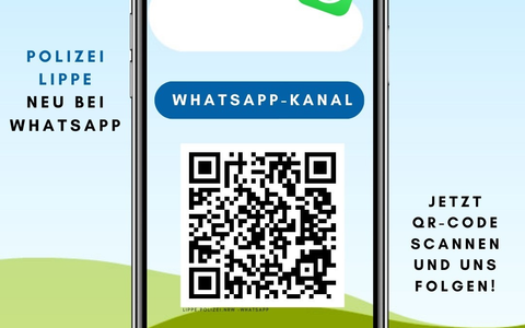 POL-LIP: Kreis Lippe. Polizei Lippe neu mit Broadcast-Kanal bei WhatsApp. - Foto: presseportal.de