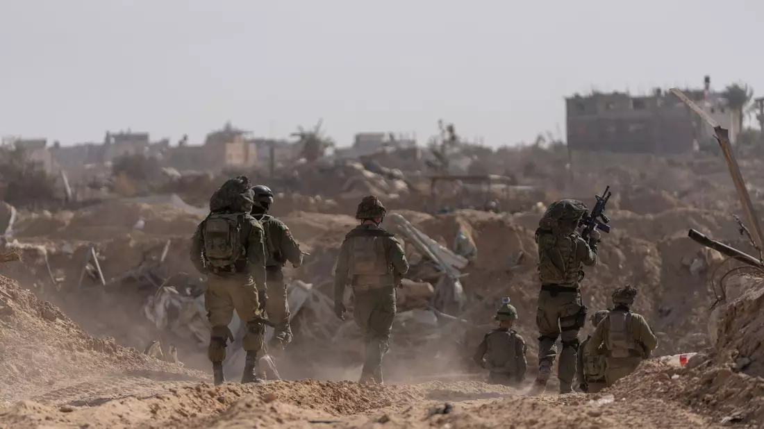 Israelische Soldaten in Chan Junis (Archivbild). - Bild: Ohad Zwigenberg/AP