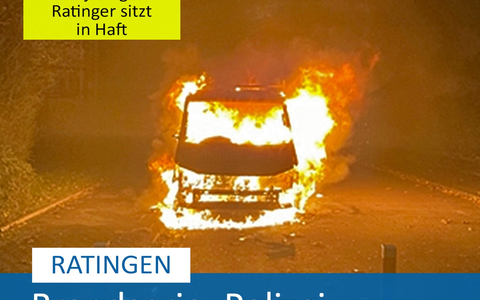 POL-ME: Serie von Fahrzeugbränden: Polizei hat Tatverdächtigen ermittelt - Ratingen - 2401044 - Foto: presseportal.de