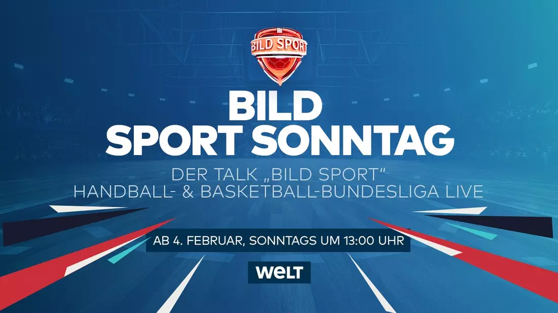 Neuer BILD SPORT SONNTAG auf WELT TV: Heiner Brand und Christoph Freund sind erste Gäste beim Talk BILD SPORT / Ab 14. Januar immer sonntags auf WELT TV und im Anschluss Topspiele der HBL und BBL - Bild: presseportal.de