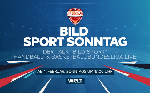 Neuer BILD SPORT SONNTAG auf WELT TV: Heiner Brand und Christoph Freund sind erste Gäste beim Talk BILD SPORT / Ab 14. Januar immer sonntags auf WELT TV und im Anschluss Topspiele der HBL und BBL - Foto: presseportal.de