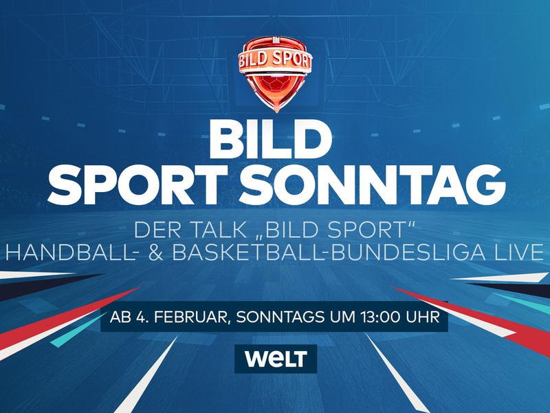Neuer BILD SPORT SONNTAG auf WELT TV: Heiner Brand und Christoph Freund sind erste Gäste beim Talk BILD SPORT / Ab 14. Januar immer sonntags auf WELT TV und im Anschluss Topspiele der HBL und BBL - Foto: presseportal.de