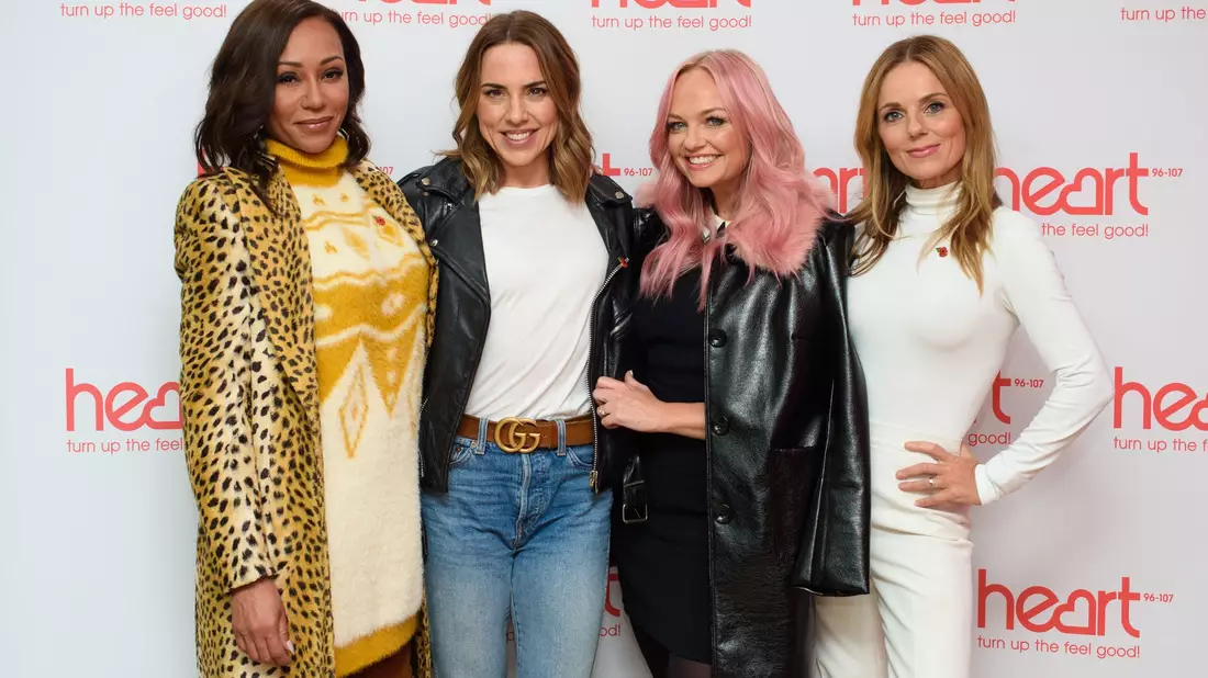 Melanie Brown (l-r), Melanie Chisholm, Emma Bunton und Geri Horner 2018 in London. - Bild: Matt Crossick/PA Wire/dpa
