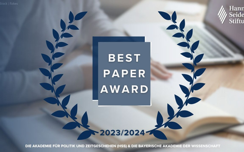 Gemeinsamer Best Paper Award der Akademie für Politik und Zeitgeschehen und der Bayerischen Akademie der Wissenschaften: Thinking, Doing and Using New Energies - Challenges, Approaches and Solutions - Foto: presseportal.de