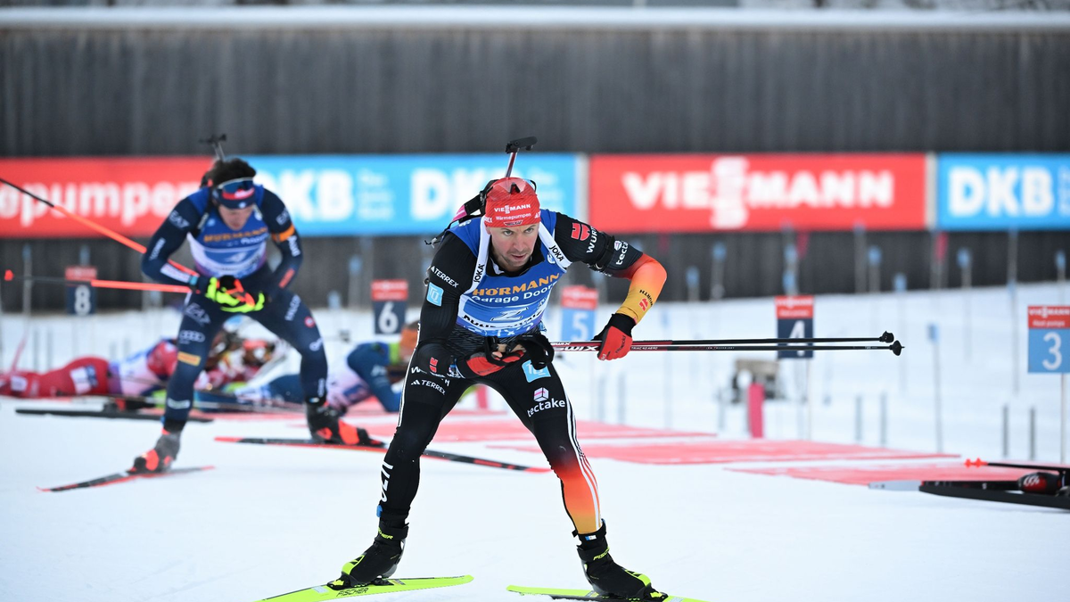 Schlussläufer Philipp Nawrath sicherte der deutschen Staffel Rang zwei. - Foto: Sven Hoppe/dpa