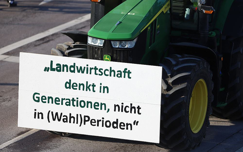 Bauernproteste am 08.01.2024 - Foto: über dts Nachrichtenagentur