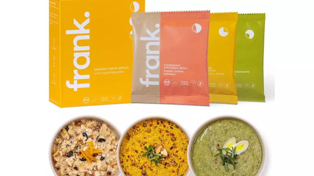 frank. - Revolutionäres Fasten mit bio-zertifizierten, veganen und glutenfreien Trockenmahlzeiten - Bild: presseportal.de