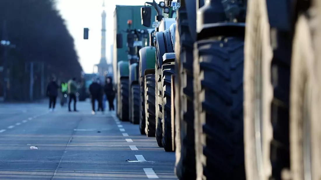 Bauernproteste am 08.01.2024 - Bild: über dts Nachrichtenagentur