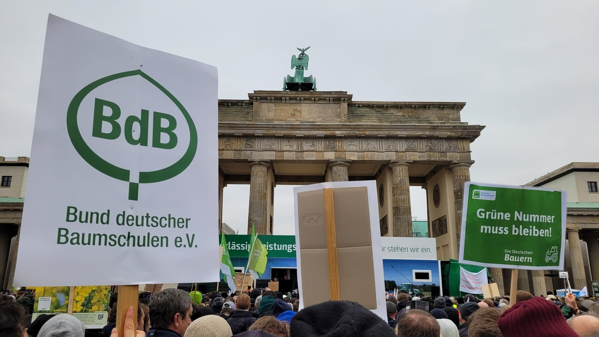 Resolution der deutschen Baumschulen zur Agrardieselrückerstattung - verabschiedet auf der Wintertagung 2024 in Goslar - Foto: presseportal.de