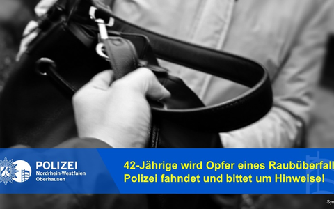 POL-OB: 42-Jährige wird Opfer eines Raubüberfalls - Polizei fahndet und bittet um Hinweise! - Foto: presseportal.de