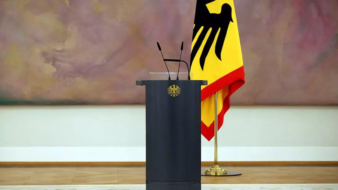 Rednerpult des Bundespräsidenten (Archiv) - Bild: über dts Nachrichtenagentur