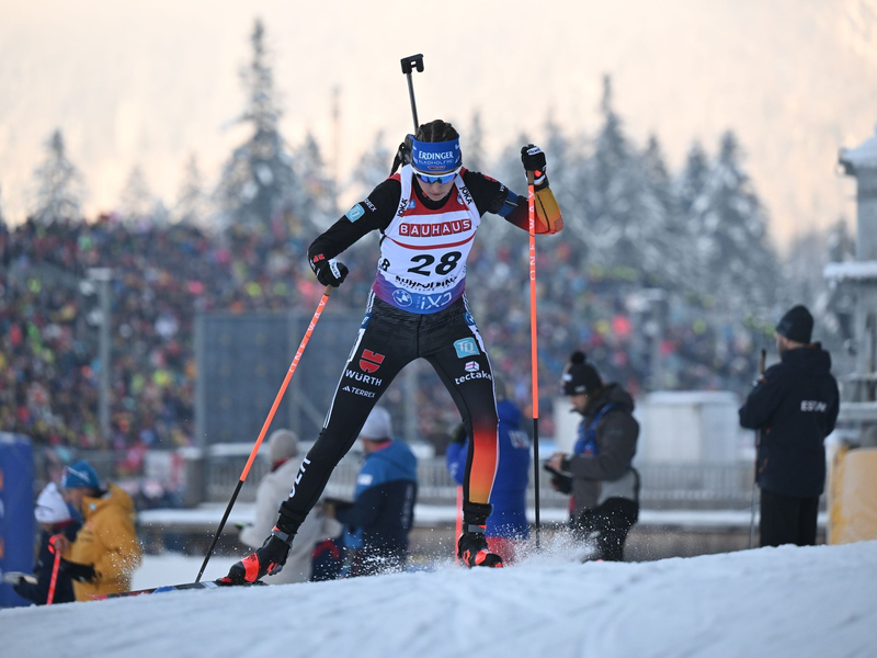 Franziska Preuß bleibt im Gesamtweltcup weiter vorn. - Foto: Sven Hoppe/dpa