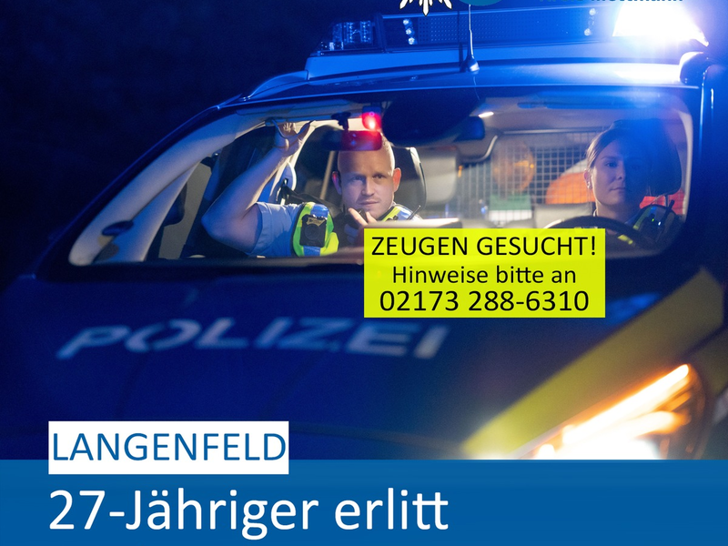 POL-ME: 27-Jähriger durch Stichverletzungen schwer verletzt - Langenfeld - 2401052 - Foto: presseportal.de