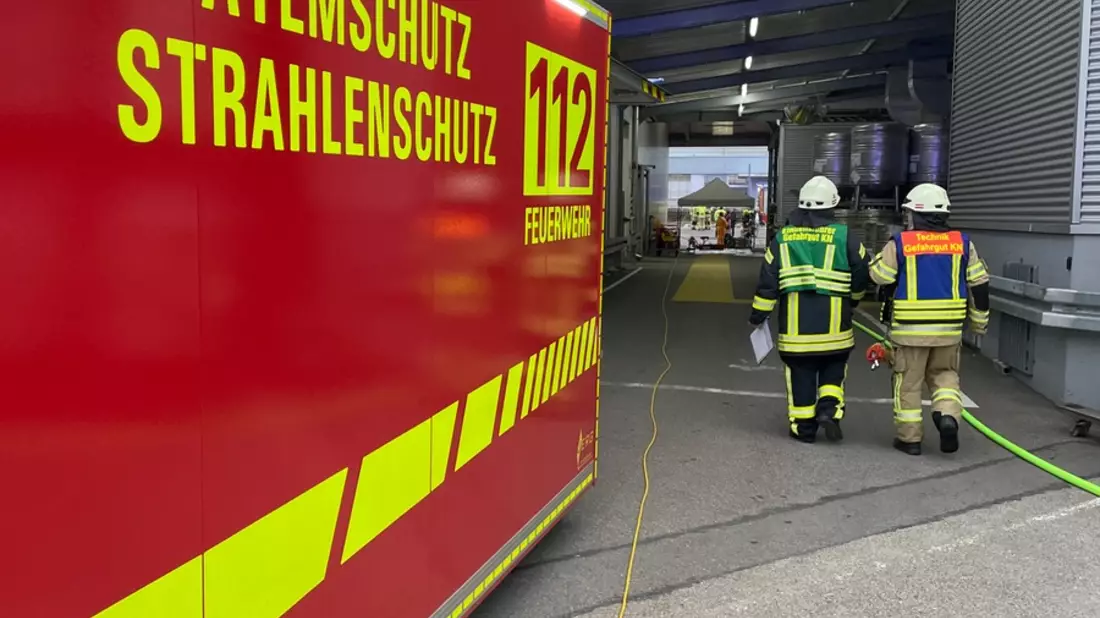 FW Konstanz: Gefahrstoffunfall im Konstanzer Industriegebiet - Bild: presseportal.de