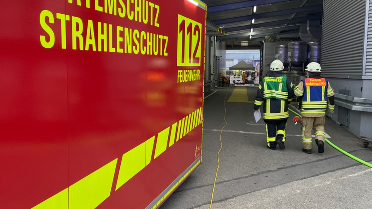 FW Konstanz: Gefahrstoffunfall im Konstanzer Industriegebiet - Foto: presseportal.de