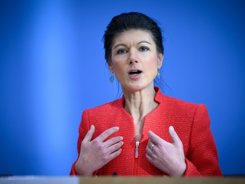 Das Bündnis Sahra Wagenknecht hat in einer neuen Umfrage ein zweistelliges Ergebnis erreicht.  - Foto: Bernd von Jutrczenka/dpa