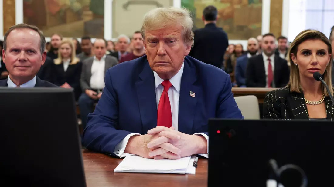 Der ehemalige US-Präsident Donald Trump hatte die «New York Times» auf 100 Millionen Dollar verklagt. - Bild: Shannon Stapleton/Pool Reuters/AP/dpa