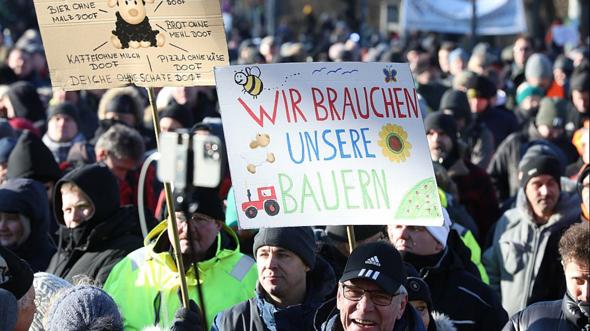 Bauernproteste am 08.01.2024 - Foto: über dts Nachrichtenagentur
