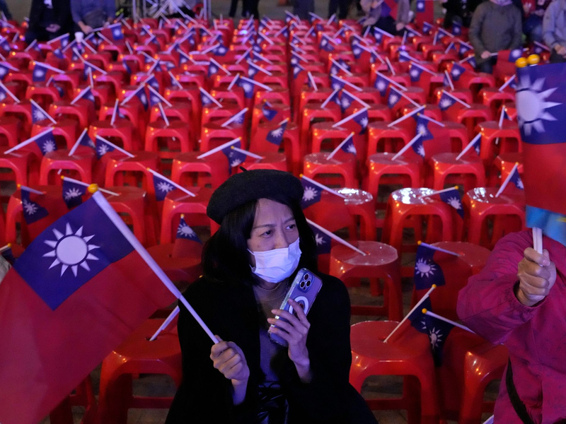 Taiwan hat am Samstag einen neuen Präsidenten und ein neues Parlament gewählt. - Foto: Ng Han Guan/AP/dpa
