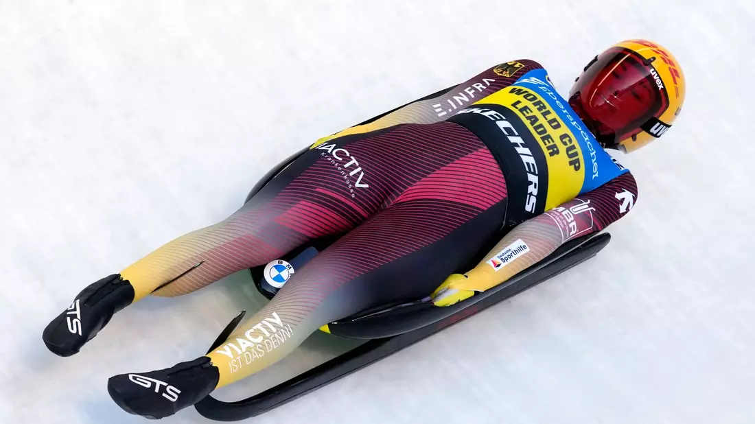 Wurde erneut nur Zweite: Julia Taubitz. - Bild: Matthias Schrader/AP