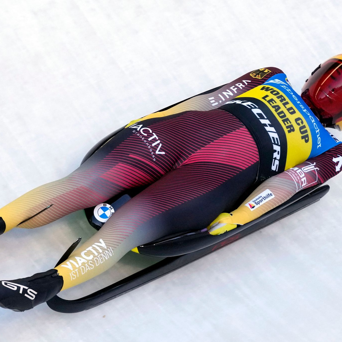 Hat sich in Altenberg den Sprint-Titel gesichert: Julia Taubitz. - Foto: Matthias Schrader/AP