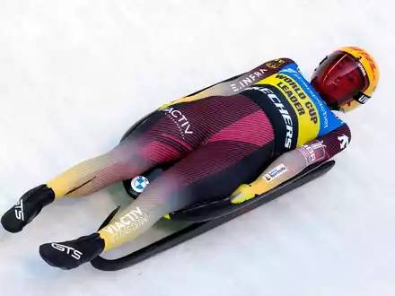 Wurde erneut nur Zweite: Julia Taubitz. - Foto: Matthias Schrader/AP