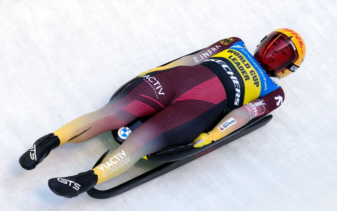 Wurde erneut nur Zweite: Julia Taubitz. - Foto: Matthias Schrader/AP