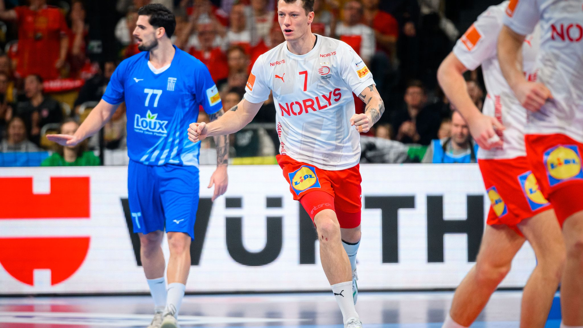 Die Dänen um Emil Jakobsen setzten sich souverän gegen Griechenland durch. - Foto: Marco Wolf/dpa